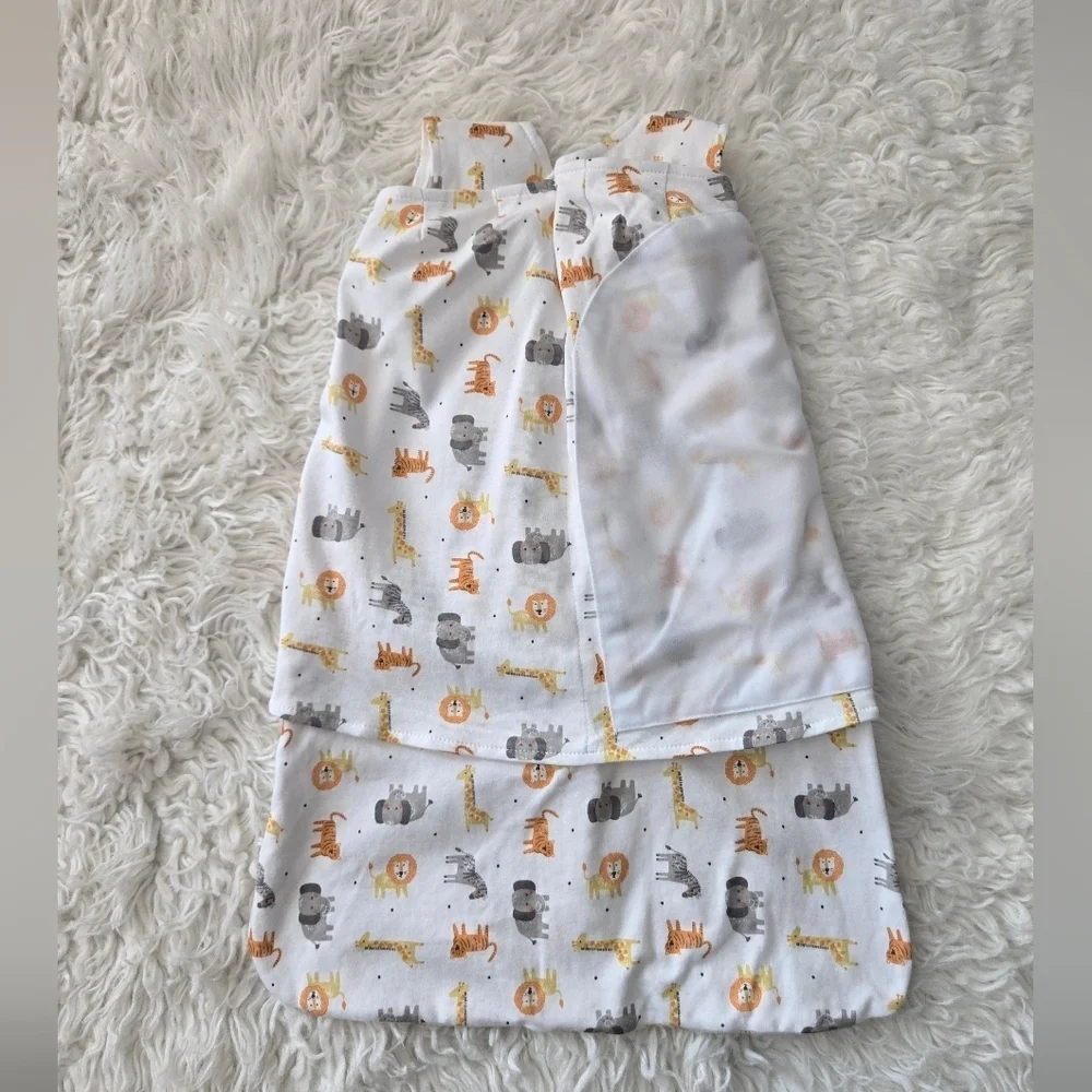 Halo 100% Cotton SleepSack swaddle Animal Print. Color: Jungle.  Size Newborn 0- - Picture 4 of 6
